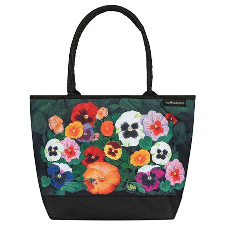 VON LILIENFELD Cabas Fleur Pensées Besace Sac Bandoulière Spacieux Sacs Portés Èpaule Cabas Décontractés