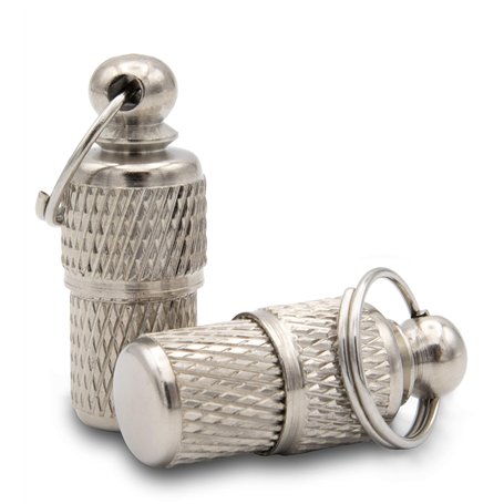 Aribari 2 x pendentifs Porte-adresse pour Petits Chiens et Chats – Tube d´identité - idéal pour Petits Chiens et pour Chats - Co