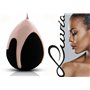 Luvia Éponge mélangeuse de beauté – Œuf de maquillage – Éponge extra douce – En noir intemporel – Éponge cosmétique