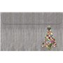 Lot de 10 cartes de Noël pliantes – Avec enveloppes assorties – Motif sapin de Noël coloré
