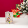 Lot de 10 cartes de Noël pliantes – Avec enveloppes assorties – Motif sapin de Noël coloré