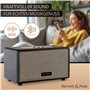 Bennett & Ross BB-860BK Blackmore Haut-Parleur Bluetooth rétro en Cuir - Haut-Parleur Vintage avec 2X 30W - Speaker Entrée USB a