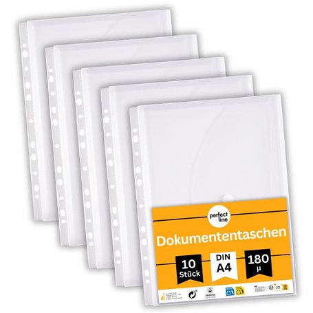 perfect line 10 pochettes porte-documents DIN-A4