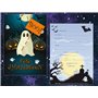 Edition Colibri 10 Invitations Halloween Fantôme Boo: Cartes d'invitation pour une fête effrayante pour enfants avec un mignon f