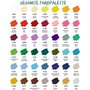 Krevo Art Peinture pour tissu - Résistante au lavage - Bleu jean - Peinture acrylique à base d'eau - Tube de 60 ml - Peinture te