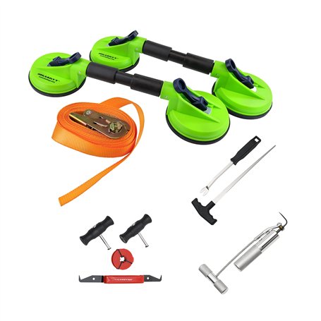 HASKYY Kit d'outils de démontage professionnel pour vitres de voiture avec ventouse