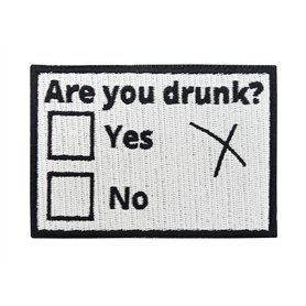 Finally Home écusson avec attache à scratch – Are you drunk? | Patch drôle