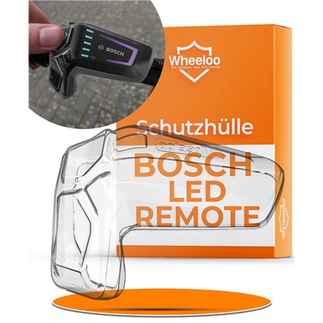 WHEELOO Housse de protection pour télécommande LED Bosch I Transparent et imperméable I Boîtier de commande Ebike anti-rayures e