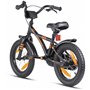 PROMETHEUS BICYCLES Velo Enfant 4 Ans Garcon vélo Fille 14 Pouces a Roulette pour 3 a 5 Ans - BMX en Noir Mat Orange
