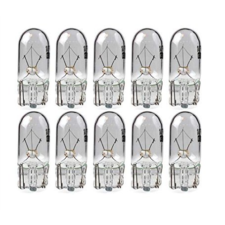 Lampes de verre de base la version de 2.1x9.5d 10 pièce W5W LAMPE du feu de 12V 5 Watt. Bonne qualité de Litech 10x W5W ampoules
