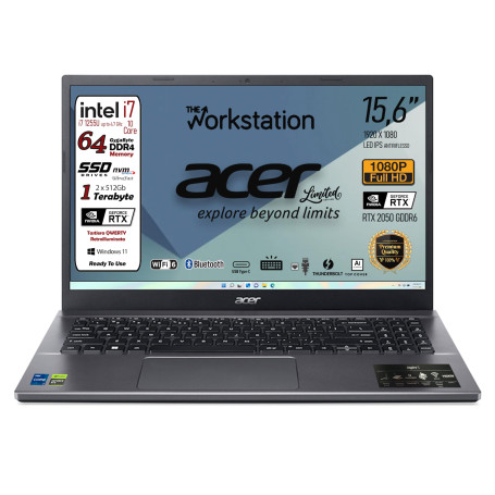 acer Ordinateur portable Intel Core i7-1255U