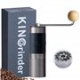 KINGrinder K2 Moulin à café manuel à poignée droite avec 140 degrés de mouture réglables pour Aeropress