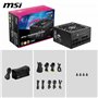 MSI MPG A1250GS PCIE5 Alimentation 1250W 80 Plus Gold ATX 3.1, PCIe 5.1 Support GPU, Dual-Native 12V-2x6, Câbles Modulaires avec