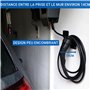 EVify Support Cable Recharge Type 2 Peu encombrant pour Voiture Electrique • Support Mural Prise Type 2 • Accessoires pour Câble
