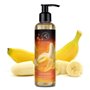 Huile de Massage Sensuelle Banane 200 ml - Naturelle - Mélange Huile d'Amande et de Pépins de Raisin - Huile Massage Relaxante -