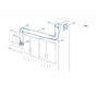 Plaque murale pour tuyau de ventilation en PVC 100 mm Bride murale Plaque de montage Tubes ronds en plastique ABS Conduits d'air