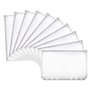 LuLiyLdJ 10 pack A6 taille 6 trous dossier en plastique étanche 6 trous fermeture à glissière à feuilles mobiles sac pour docume