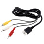 Create idea Câble d'affichage Remplacement RCA AV TV 1.8M d'alimentation pour Sega Dreamcast