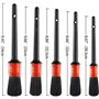 Aisoway Pinceau de Détail (Lot de 5), Jeu de Pinceaux à Détails Automatiques Parfait pour La Voiture Moto Roues de Nettoyage Aut