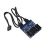 EMSea Carte Mère 9 Broches USB en-tête Multiplicateur USB 2.0 1 Mâle à 4 Ports Femelle Séparateur Adaptateur Câble d'extension C