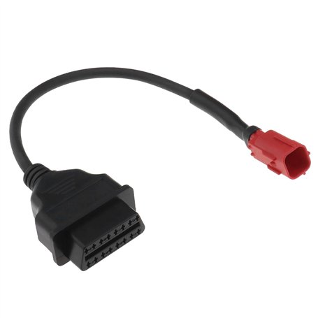 YINETTECH Câble Adaptateur 6 Mailles vers OBDII 16 Aiguilles de Rechange Compatible avec Yamaha OBD2 6 Broches 31 cm