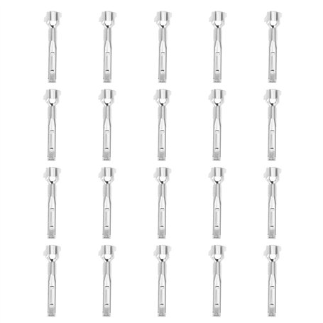 YINETTECH 20pcs Prise à Sertir de Contact Automobile Borne de Faisceau Connecteur Automobile 1-1452668-1 Prise à Sertir Connecte