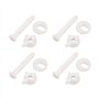 VGOL 4 Jeux de Vis Fixation de Siège de Toilette Vis de Boulon de Charnière de Siège de Toilette Remplacement Universel avec Écr