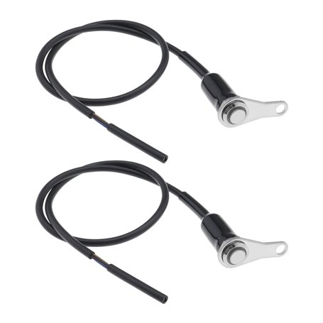 VGOL 2pcs Commutateur de Guidon de Moto en Acier Inoxydable Étanche Poignée de Moto Lumière LED Démarrage Kill Angle Commutateur