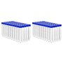 Pvczool Tubes à Centrifuger Coniques 100 PièCes 15 ML avec Bouchons à Vis