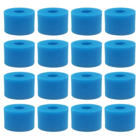 Wanjorlay 16 PièCe SéRie pour Pure Spa Cartouche Filtrante RéUtilisable en Mousse Lavable pour Bain à Remous