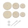 eMagTech Lot de 30 goupilles fendues pour poupée - Kit d'accessoires pour poupée - 30 mm
