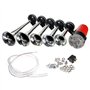 ePathChina Lot de 5 klaxons sonores musicaux Dixie 12 V 125 dB 5 trompettes puissantes super puissantes avec compresseur pour to