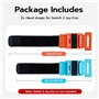 Wigearss 2 Pièces Bracelets Réglables pour Nintendo Switch 2 Joy-Con, Design Détachable avec Bracelet Élastique, Compatibles ave