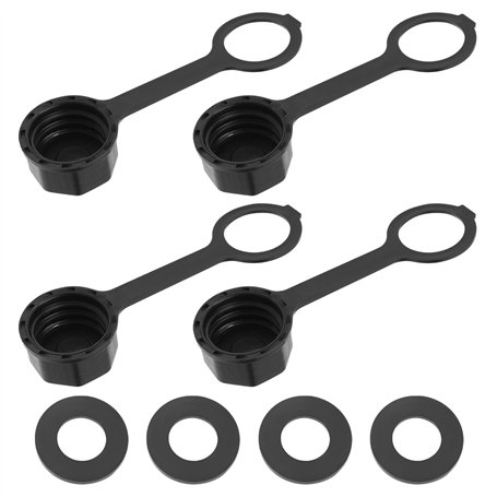 LT Easiyl Lot de 4pcs Bouchons de Bidon d'essence à Visser sur Le Bouchon d'aération Arrière Adaptés à la Plupart des Carafes de