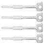 SG Store 4pcs Outils de Suppression Stéréo Compatible avec Kenwood 2001 à Partir de Métal Outil de Suppression d'autoradio Clé A