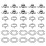 SG Store Lot de 10 verrous rotatifs en métal pour bateaux