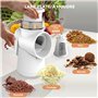 KitchenBoss Rapeuse Legume Manuelle,Rape Fromage:Coupe Légumes Multifonctionnel 3 en 1,avec Manivelle et 3 Lames de Rechange,peu