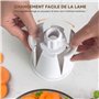 KitchenBoss Rapeuse Legume Manuelle,Rape Fromage:Coupe Légumes Multifonctionnel 3 en 1,avec Manivelle et 3 Lames de Rechange,peu
