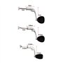 Briny River Lot de 3pcs Poignées de Moulinet de Pêche en Alliage d'aluminium avec Bouton EVA pour Moulinet de Pêche à Tambour Fi