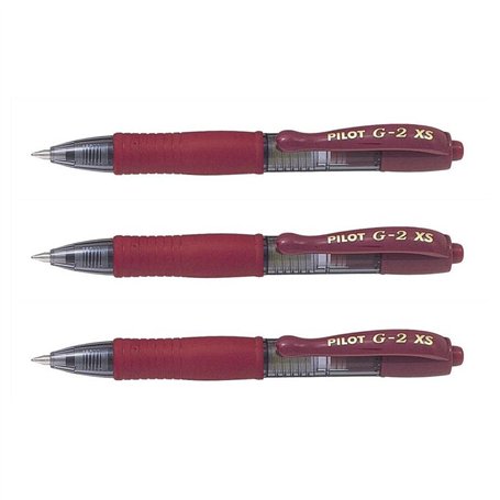 PILOT Lot de 3 Minis Stylo roller Encre Gel G2 XS7 PIXIE Tracé 0
