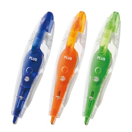 PLUS Japan Roller correcteur PS en forme de crayon 2+1 gratuit bleu/organe/vert 6 m x 4