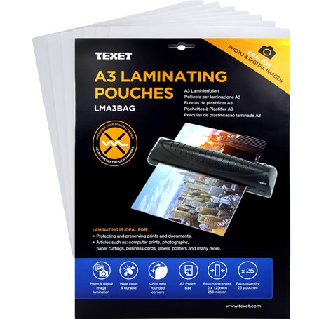 Texet Pochette à plastifier A3