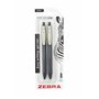 Zebra Pen SARASA – Lot de 2 stylos à encre gel rétractables à encre noire vintage – 0
