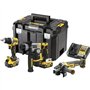 DeWalt Kit 3 Outils XR 18V 5Ah brushless perceuse visseuse DCD800 + Perforateur SDS Plus DCH172 + Meuleuse d'angle DCG405-DCK355