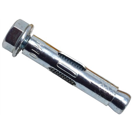 MasonMate MAMSAM1050 Lot de 50 boulons d'ancrage hexagonaux M10 x 50 mm Argenté