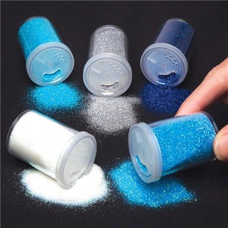 Baker Ross Distributeur de paillettes d'hiver (lot de 5)