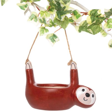 Baker Ross AT687 Pots de Fleurs Paresseux en céramique à Suspendre - Loisir créatifs pour Enfants et Adultes (Paquet de 2)