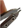BERGEON - 7825 - Outillage professionnel - Pince brucelles pour ôter les barrettes à ressort des bracelets de montres de luxe - 