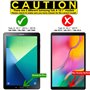 TECHGEAR [3 Pack] Protection d'Écran pour Galaxy Tab A 10.1, Film de Protection Écran Ultra Clair avec Chiffon et Carte Compatib