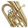 Euphonium avec embouchure et étui par Gear4music Clé à 4 pistons en Sib/Fa